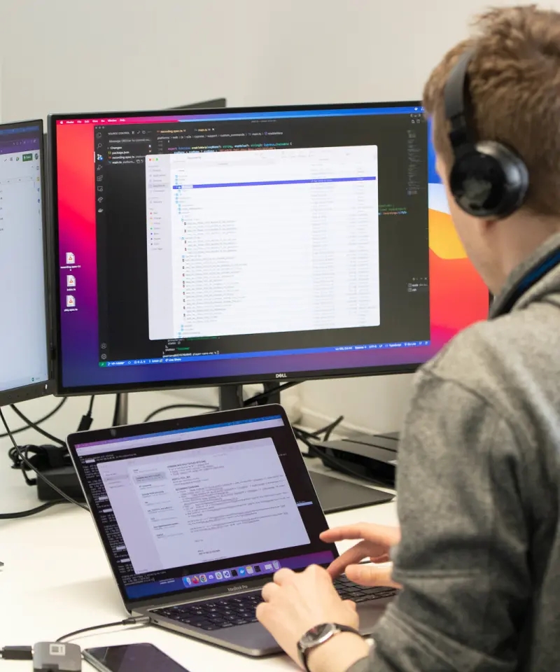 QA engineer getting ready to launch performance tests
