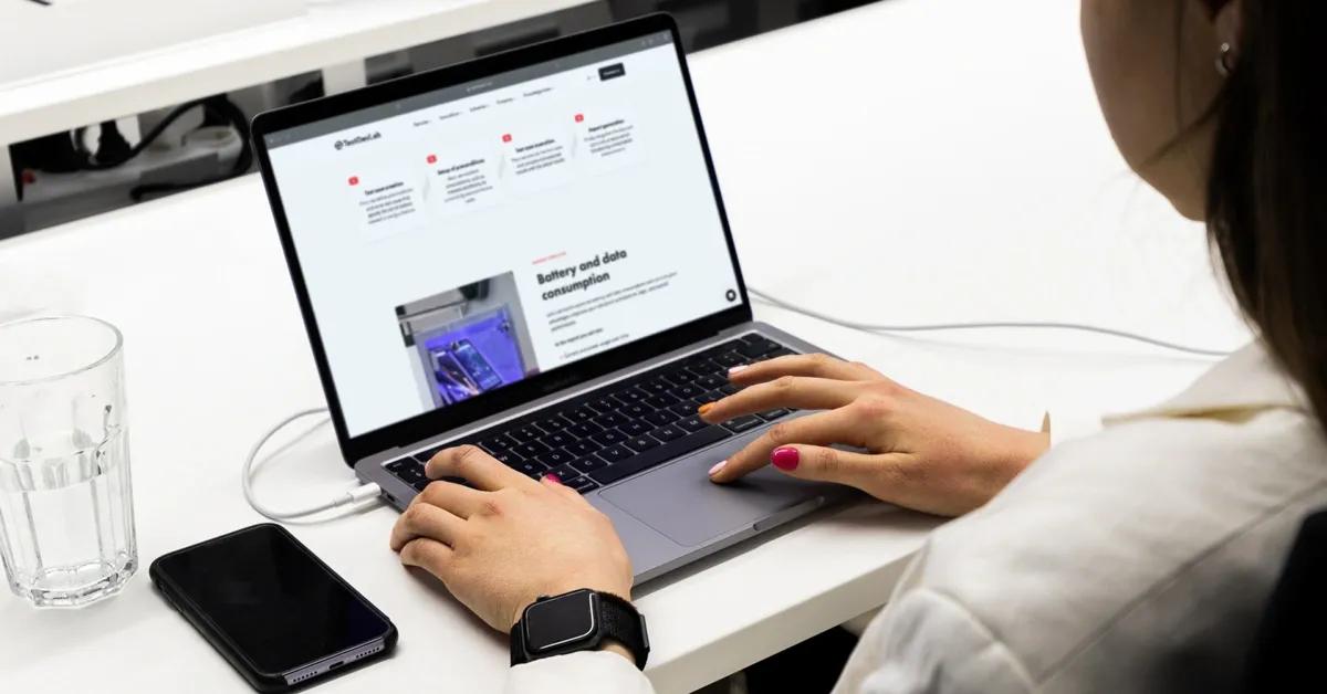 Quality assurance engineer looking at UX design