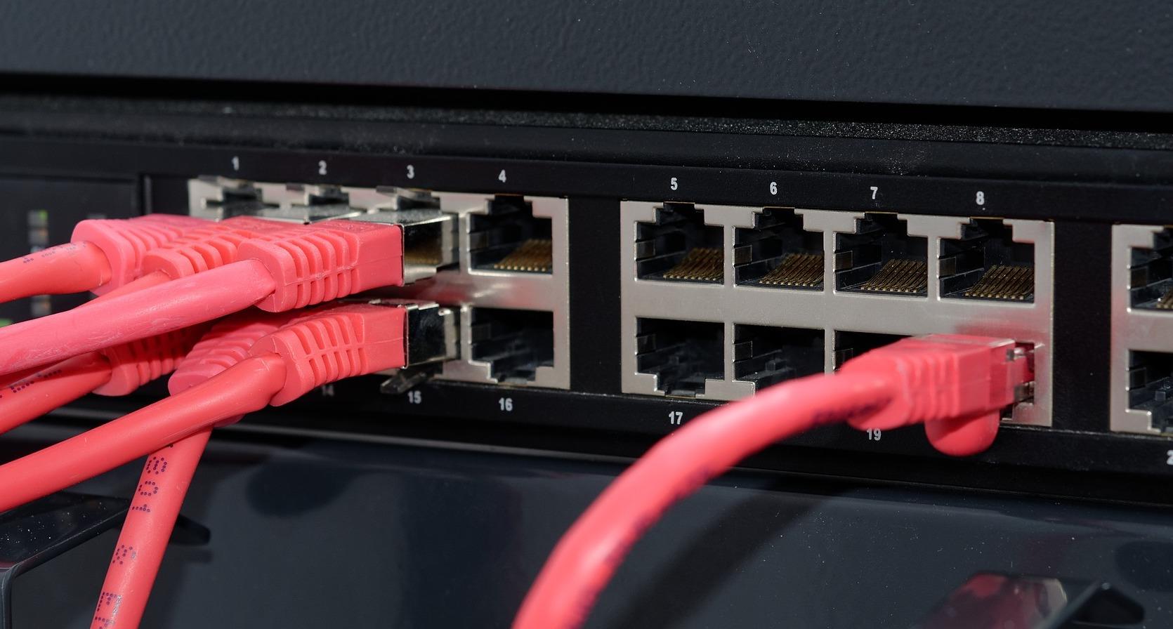 Cables connected to a device